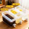 Jug with Tap Cold Water Container Bottle Tap Dispenser Kettle Lemonade Withtap Dispenser for Beverage Cold Water Jug Cold Kettle