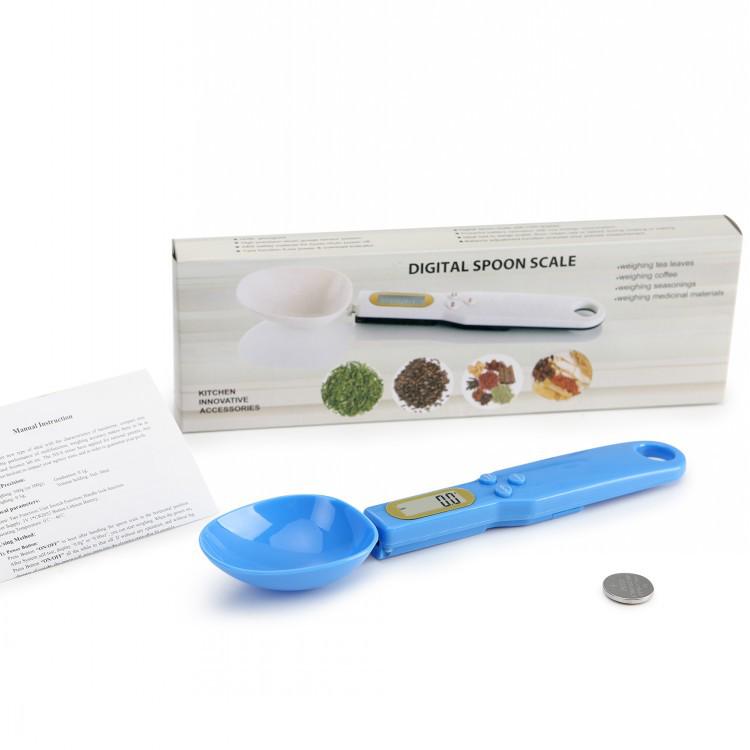 Mini 0.1g Electronic Kitchen Scale - Plastic Measuring Spoon for Food