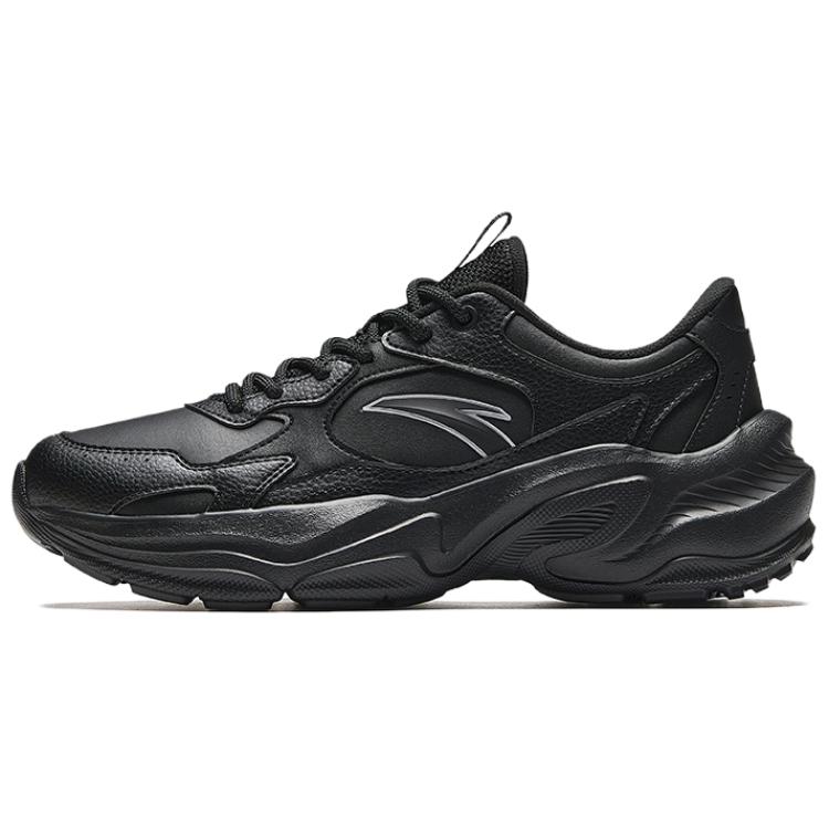 Anta Little Millennium Trendy Comfortable Wear-Resistant Breathable Height-Increasing Low-Top Casual Shoes Women sneaker Black 922538826-4