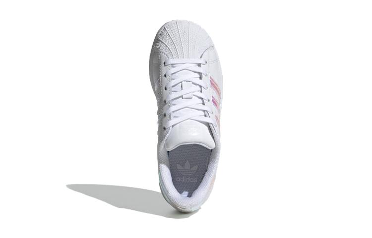 adidas Originals Superstar Collection Low Top Kids' Skateboarding Shoes White Radiation Children Aged 3 7 Years Old FV3147