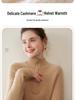 Zipper Lapel Cashmere Knit Loose Long Sleeve Pullover Sweater for Autumn/Winter