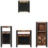 Bathroom Furniture Set with Shelf 4 pcs Solid Reclaimed Wood