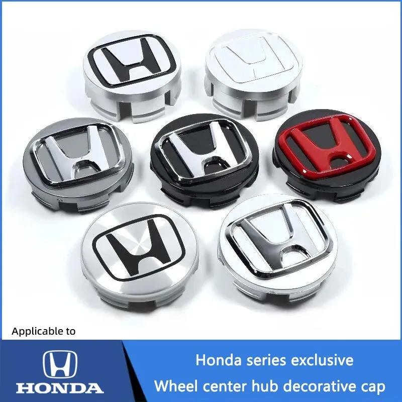 4Pcs 58/69mm Car Wheel Center Hub Caps Decorative Cover For Honda Civic Jazz Fit Accord Pilot CRV Passport City XRV HRVstickers CUJ3