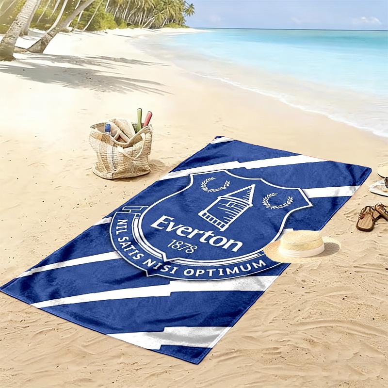 Telo Mare Stampato Everton FC, Grande Morbido Asciugatura Rapida per Spiaggia Campeggio Nuoto