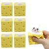 1/3/6/12Pcs Pop-Up Bunny Carrot Squeeze Toy Anxiety Relief Popping Rabbit Cheese Fidget Toy Slow Rising Relaxation Stress Ball Easter Basket Fillers