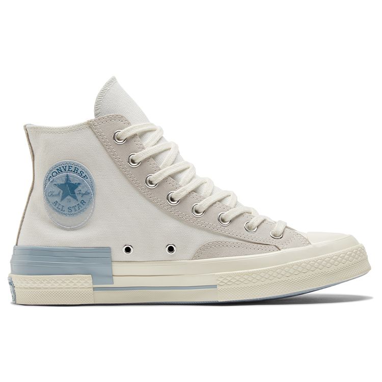 Converse 1970s Chuck Taylor Crystal Patchwork Deconstructed Canvas Shoes Unisex Sneakers White Blue 173100C