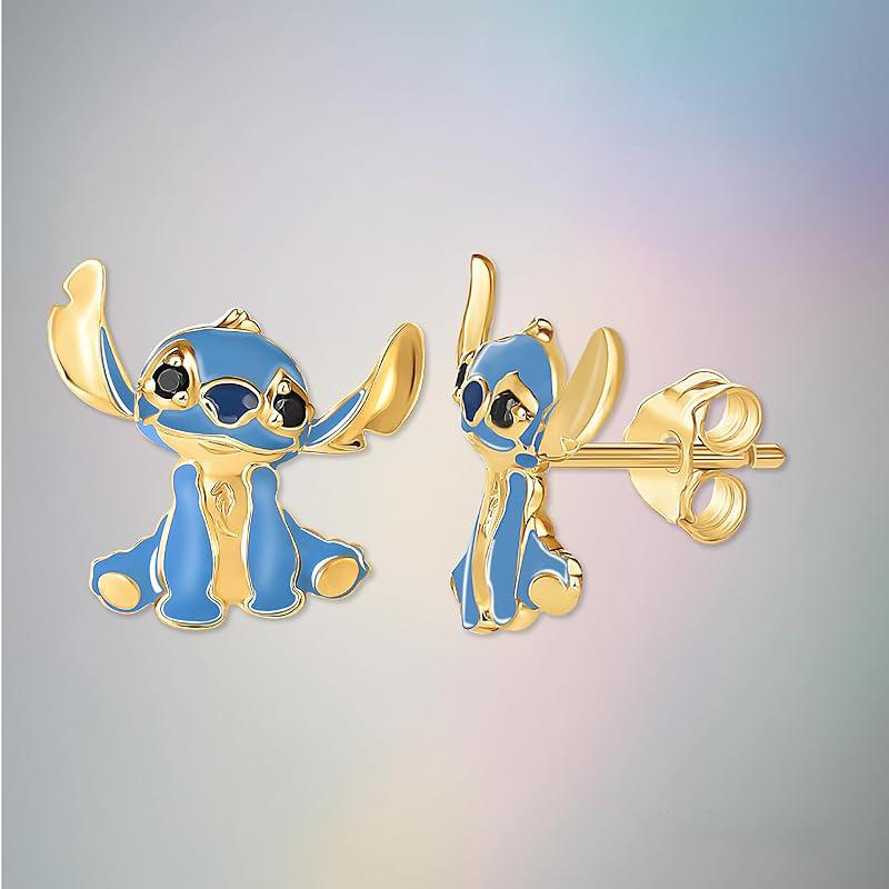 

Creative Anime Stitch Drip Oil Children s Stud Earrings