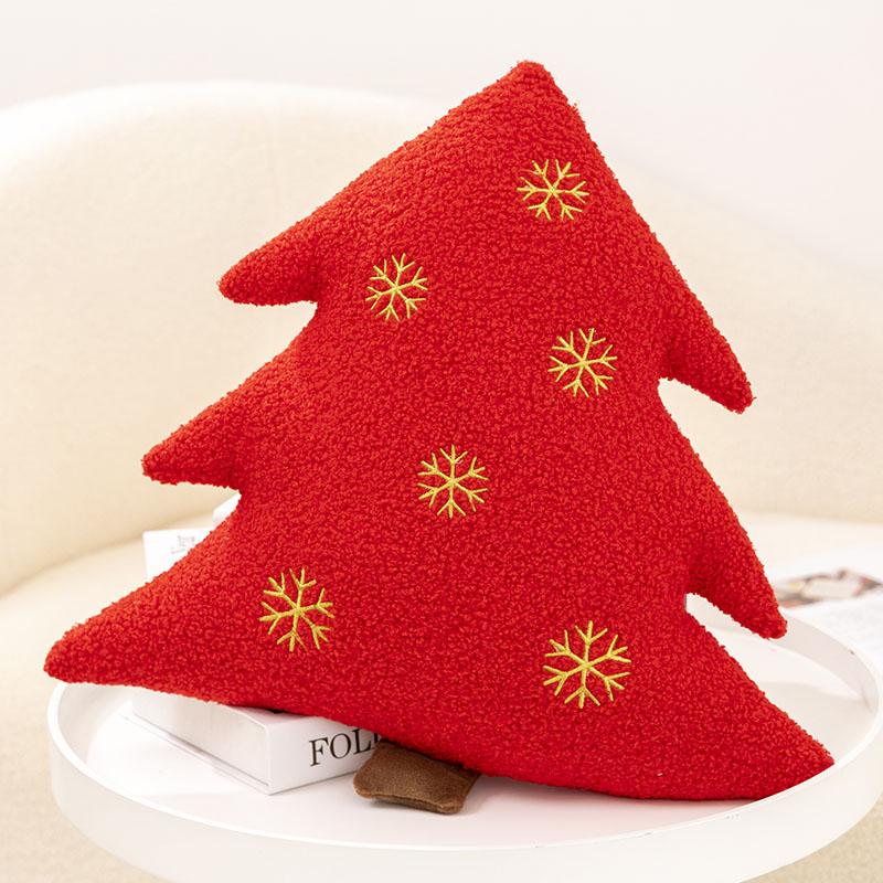 Christmas Throw Pillow  Gingerbread Man Plush Christmas Tree Stuffed Soft Cute Xmas Pillows for Party Cushion Decoration Gift