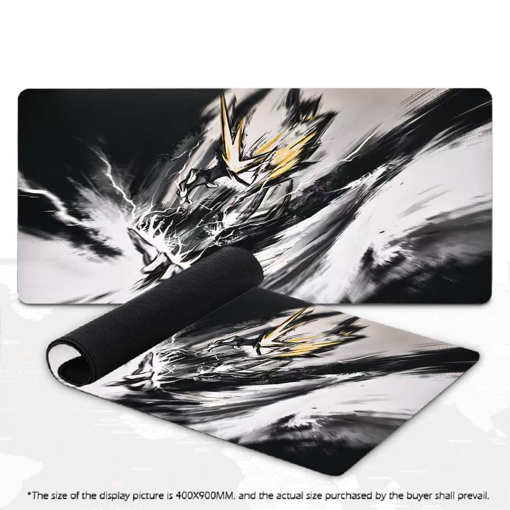 Mecha Robot Warrior Mouse Pad XXL Ink Brush Art Style Non‑Slip Rubber Deskmat Pc Game Keyboard Mats Large Computer Mouse Mat