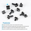 180pcs 10 Value 4.3-14mm Small Mini  Momentary Tactile Push Button Switch