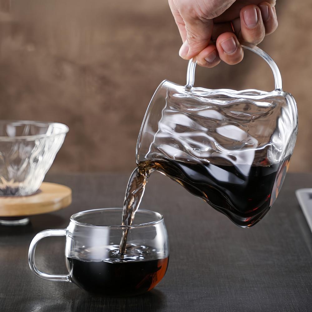High Borosilicate Glass Coffee Sharing Pot Set Hand Brewed Coffee Filter Cup High Temperature Resistant Home Coffee Supplies