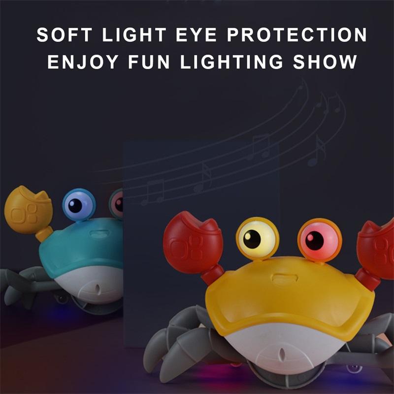 Electric Induction Crab Toys Amphibious Intelligent Obstacle Avoidance Cartoon Small Toys