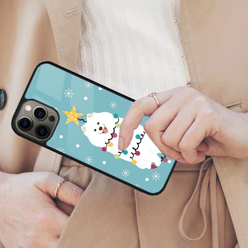 

Cartoon Samoyed Dog Magnetic Phone Case For APPLE iPhone 17 Air 16 14 13 12 Pro Max 15 Plus Wireless Charge With MagSafe Cover iPhone 13mini
