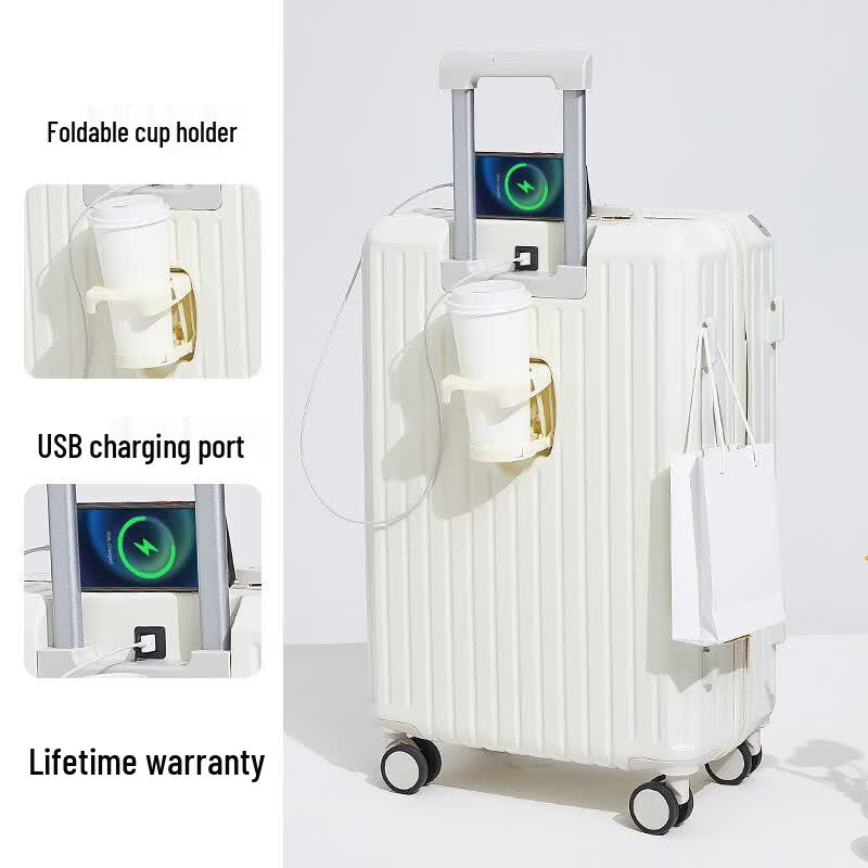 JOURHEY SHI Multi-functional ABS Spinner Luggage