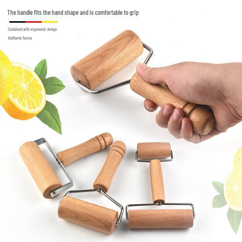 Beech Wood Double-Ended Rolling Pin for Dough, Dumplings & Baking
