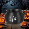 Magical Halloween Kitchen Tools 4 Piece Witch Cauldron Measuring Cups For Baking Candy Party Supplies And Witchcraft Decor