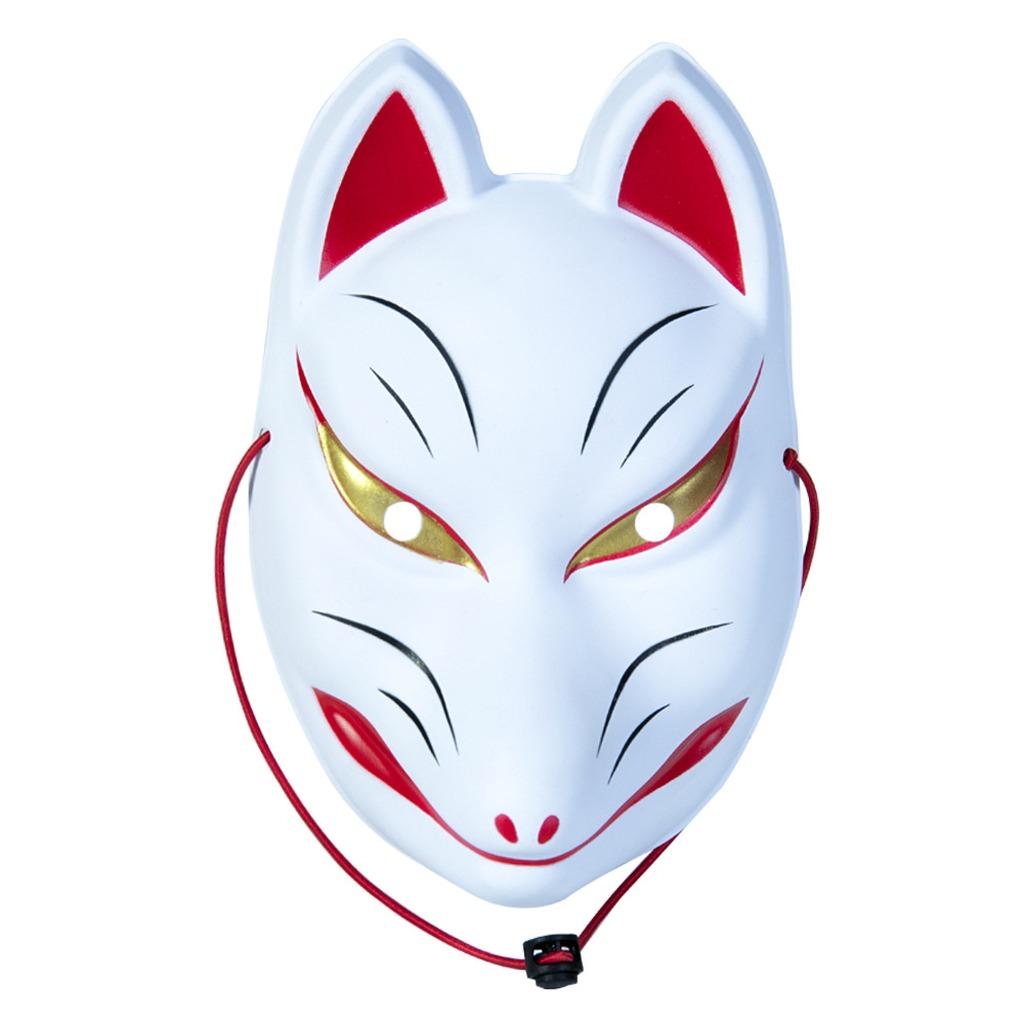 Japanese Mask Lightweight Halloween Mask Christmas Party Mask Adjustable For Anime Event Stage Performance Halloween