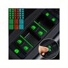 1 Satz Auto Fensterknopf Leuchtende Aufkleber Auto Fluoreszierende Autoaufkleber Selbstklebende Nachtsichtbarkeitsaufkleber Auto Fenster Türschalter Fluoreszierend