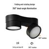 Adjustable LED Double-Head Smart Ceiling Spotlight for Living Room and Aisle