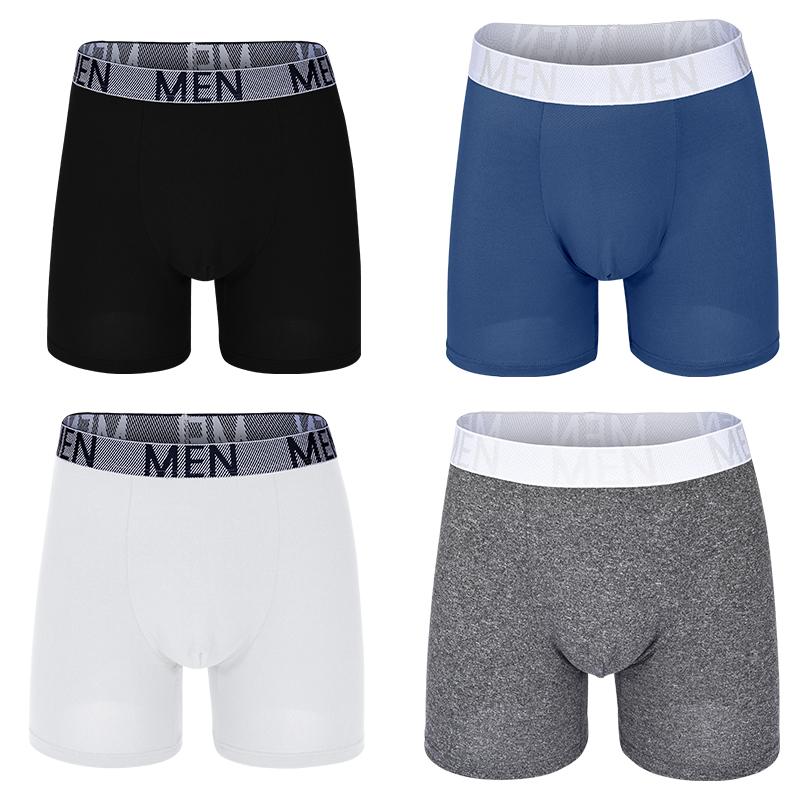 4Pcs Male Panties Cotton Men's Underwear Boxers Breathable Man Boxer Printed Underpants Comfortable Shorts Men Underwear S-XXL