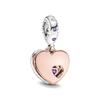 NEW 925 Silver Charm Fit Bracelet Accessories Women Jewelry Love Series Cupid Pink Heart Rose