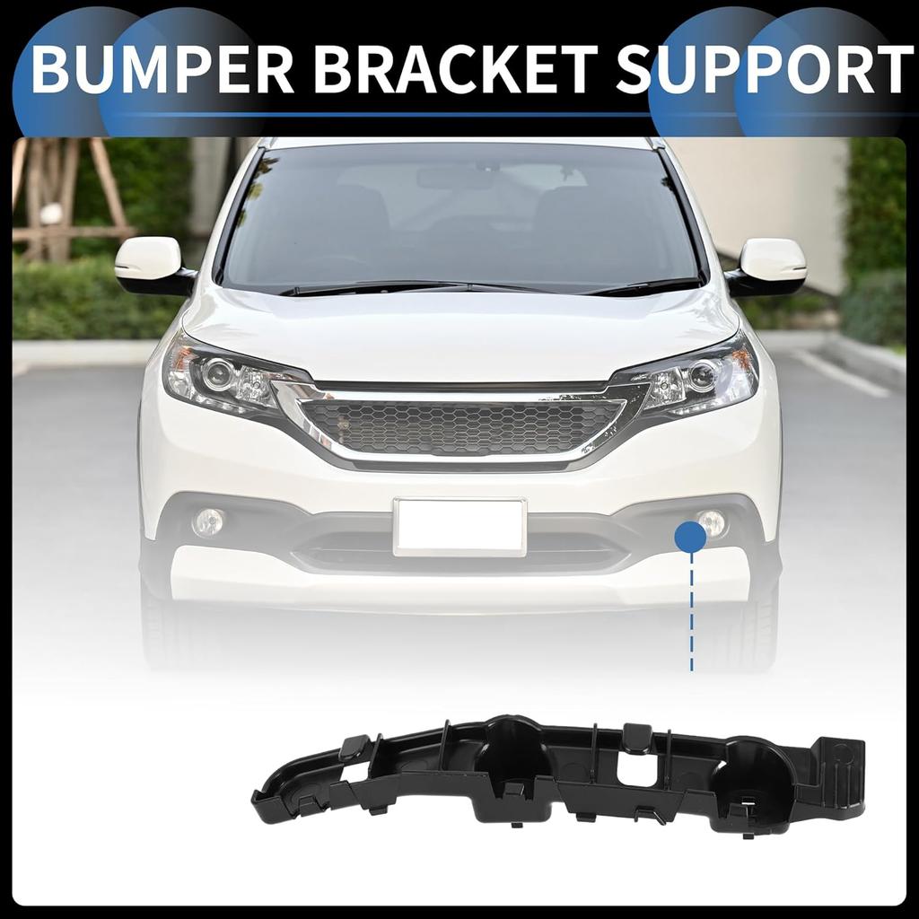 Bumper Support Bracket, Left Side Front Bumper Retainer Bracket Hold Mount No.62221JA01A for Nissan Altima 2007-2012 ABS Plastic Black, 1 Pc