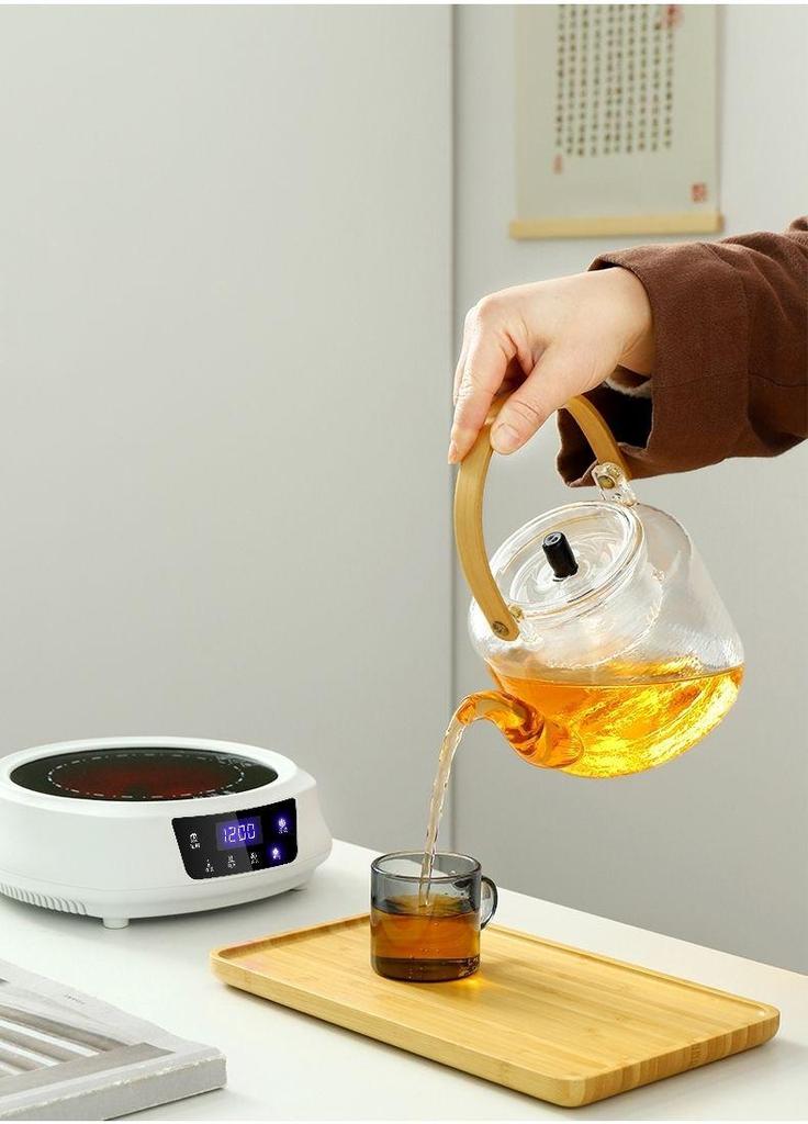 Smart Electric Ceramic Tea Brewer - Compact Kettle for Brewing, Steaming, and Boiling Tea