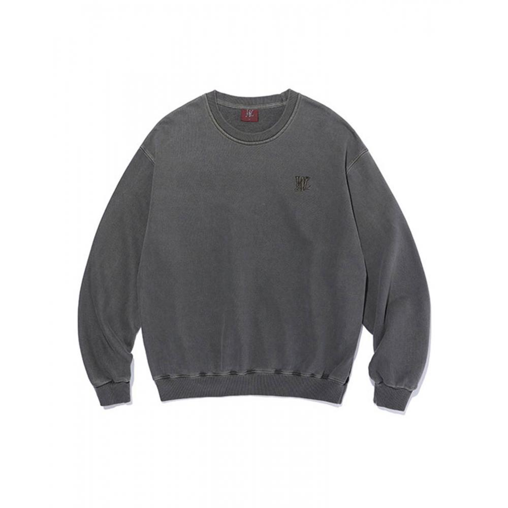 

WOOALONG Толстовка с сухим пигментом CHARCOAL