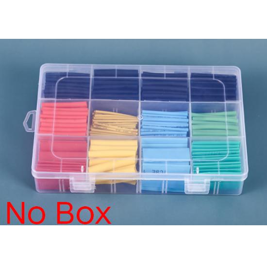 127/164/328/530Pcs Assortment Electronic 2:1 Wrap Wire Cable Insulated Polyolefin Heat Shrink Tube Ratio Tubing Insulation(No Box)