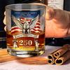 America 250th Anniversary Glass We The People Whiskey Glass Liquor Bourbon Cocktail Glass Patriotic Gift for Father's Day or Veterans