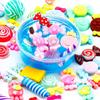 Slime Charms Cute Set, Messar 100pcs Charms for Slime Assorted Fruits Candy Sweets Animals Flatback Resin Scrapbook Cabochons for DIY Craft Making,