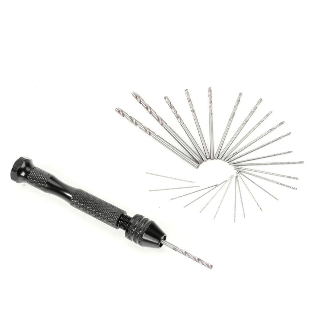 Twist Drill Bit Set Mini Hand Hard Alloy for Small Jewelry Modeling DIY 0.5?3.0mm