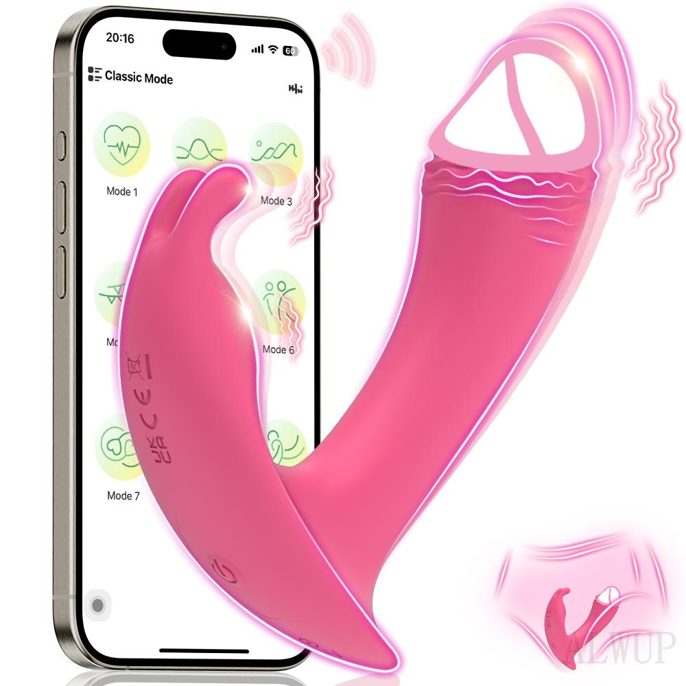 APP Bluetooth Control Sexy Adult Female Vagina Vibrator Female Clitoris Stimulator Dildo Vibrator Adult Sex Toys for Women 18