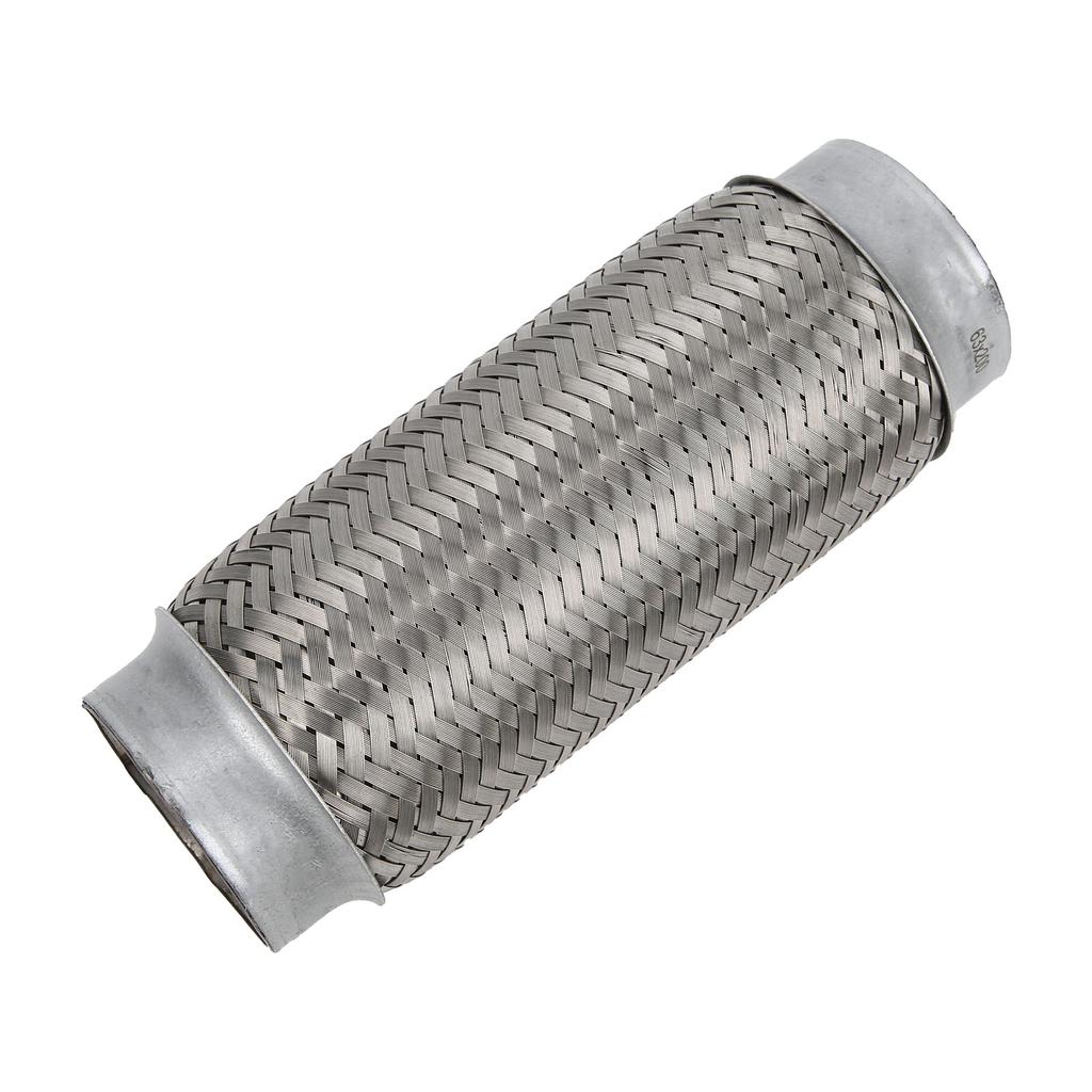 2.5x8in Exhaust Flex Pipe Stainless Steel Braid Flexible Joint Coupling Tube Universal for Car