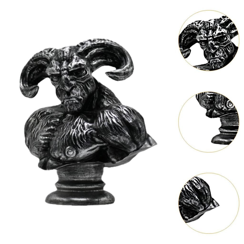 Harz RAM Kopf Statue Tischdekoration für Cafe Bar Dekoration Leicht