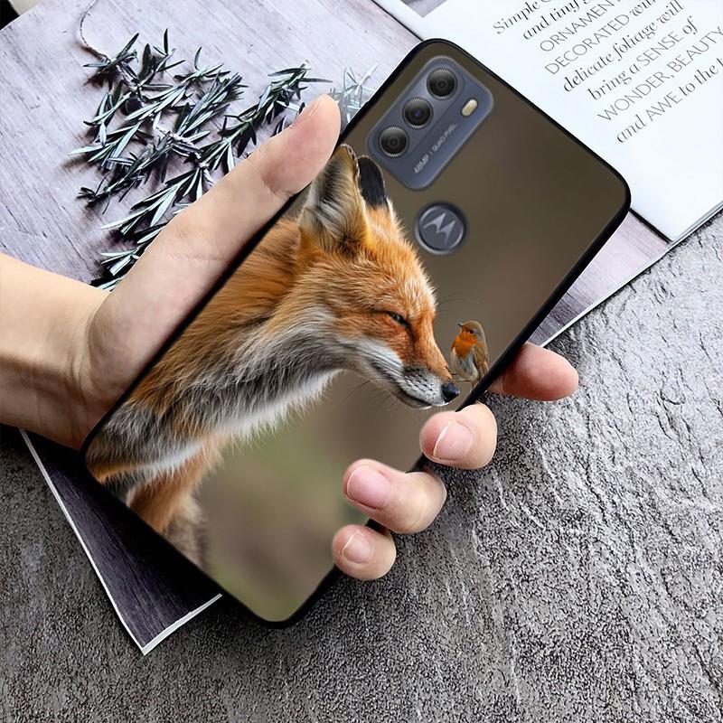 Phone Case For Moto G85 G55 G05 G14 G75 G31 G50 G10 G20 G30 G60 G13 G32 G84 G54 G53 G72 G24 Power Cute Fox