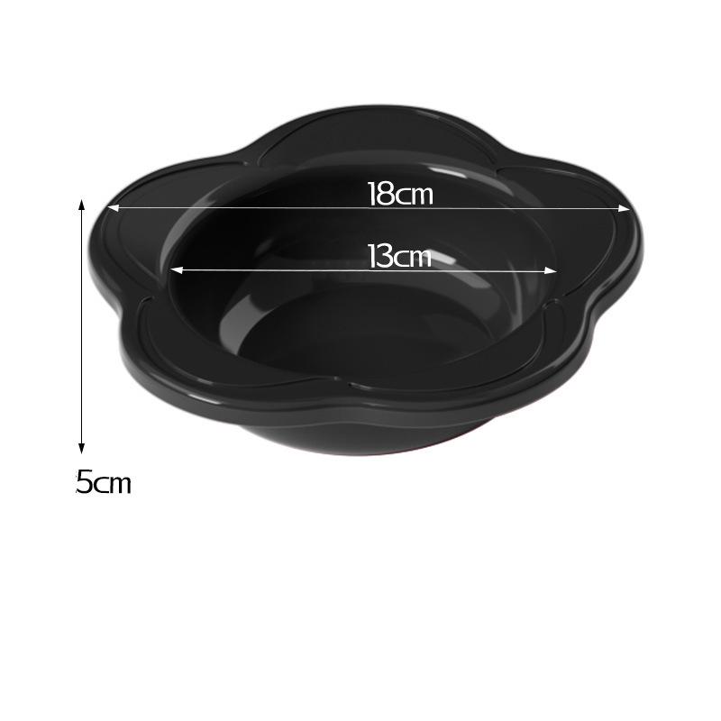 

Stylish Ceramic Cat Bowl with Flower Pattern; Raised Pet Food/Water Bowl with Stand for Neck Preservation