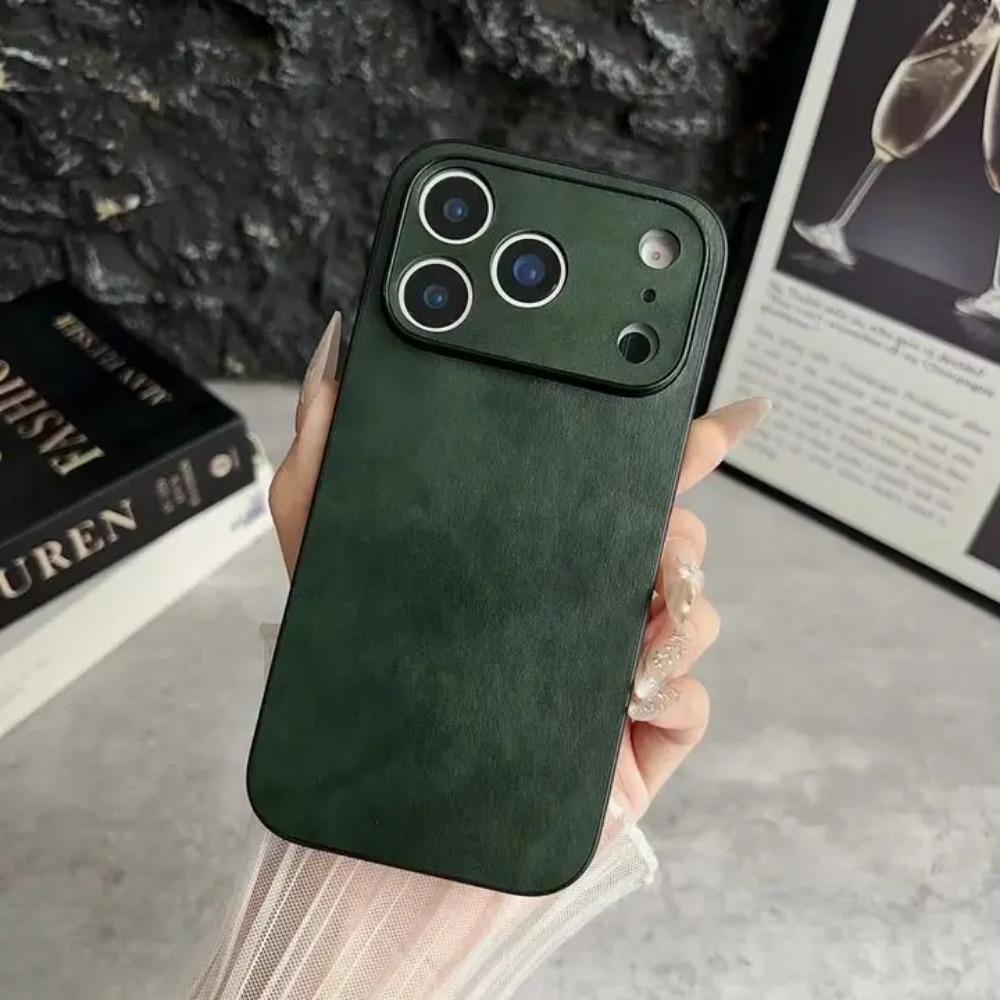Luxury High Quality Business Leather Phone Case For iPhone 17 16 15 14 13 12 11 Pro Max Plus 17 Air Sillicone Soft TPU Cover