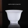 Gongfu Style High-White Porcelain Conical Tea Tasting Cup