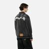 Evisu SS24 Multi-Embroidered Denim Jacket Men Jackets Black 2ESHTM4DJ8003RXDP