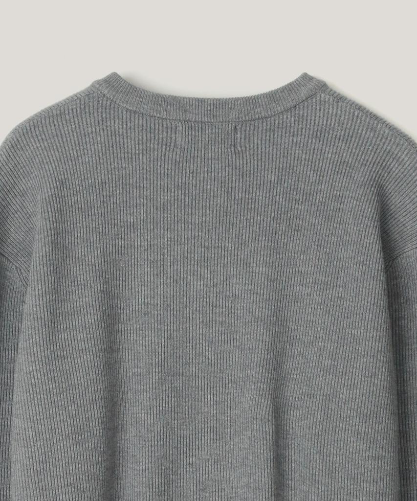Indust Essential Round Knit Cardigan_Gray