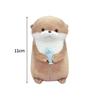 Kawaii Otters Holding Fish Plush Doll Keyring Plush Material Soft Touch Doll Toy Keyring Cute Design Funny Pendant Keyring
