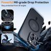 Original Frosted Funda Phone Case For iPhone 17 16 15 14 13 12 11 Pro Max Plus Air For Magsafe Lens Protector Matte Cover