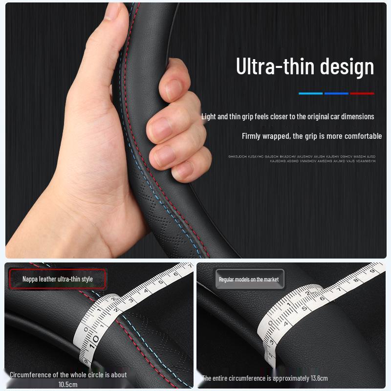 Genuine Leather Steering Wheel Cover for Roewe i5, RX5, MAX, 8550, 360, 350, i6, Ei5, RX3, iMAX