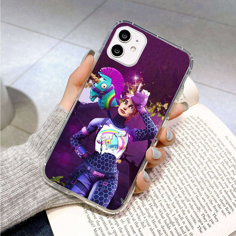 Hülle für Samsung A04 A14 A23 A34 A54 M23 M33 M52 M53 Realme 10 9 C30S C35 C55 VIVO Y02S Y21 Y51 X80 Pro Transparente Hülle FI3 Fortnite Lustig