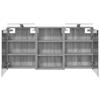 Bathroom Cabinet Set 3 Pcs 126 X 16 X 62.5 Cm Engineered Wood