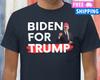 NEW Funny Biden For Trump Shirt Trump 2024 Biden With Trump Hat Funny Unisex T Unisex T-Shirt