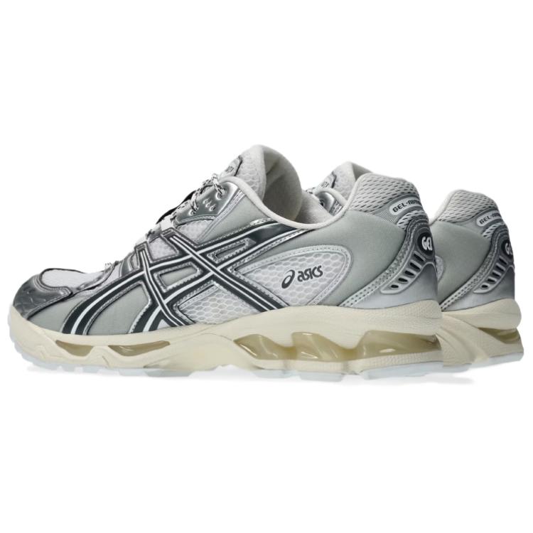 Asics Gel-Nimbus 10.1 Metallic Pack Comfortable Versatile Low-Top Casual Running Shoes Unisex sneaker Silver 1203A820-100