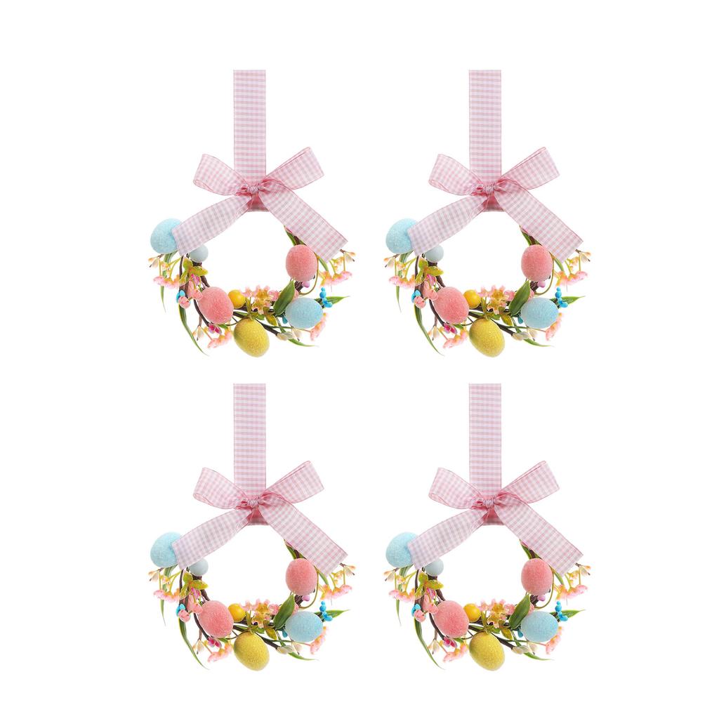 Miniature Easter Wreath, Suitable For Kitchen Cabinets, Miniature Spring Artificial Easter Egg Wreath.