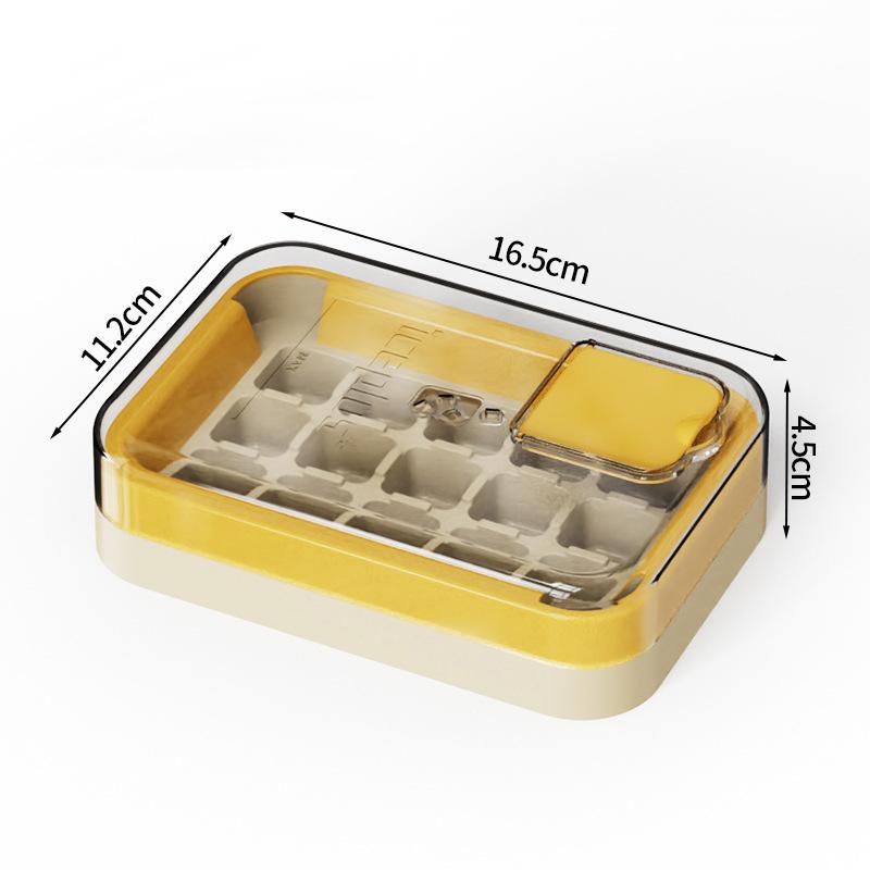 15/28/30 Grids One Click Press Ice Tray Pressing Ice Cube Making Mold Home Kitchen Bar Ice Box Mold Case Summer Cold Juice Maker
